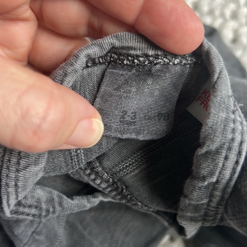 Zara button tshirt gray 2-3 - Picture 5 of 5
